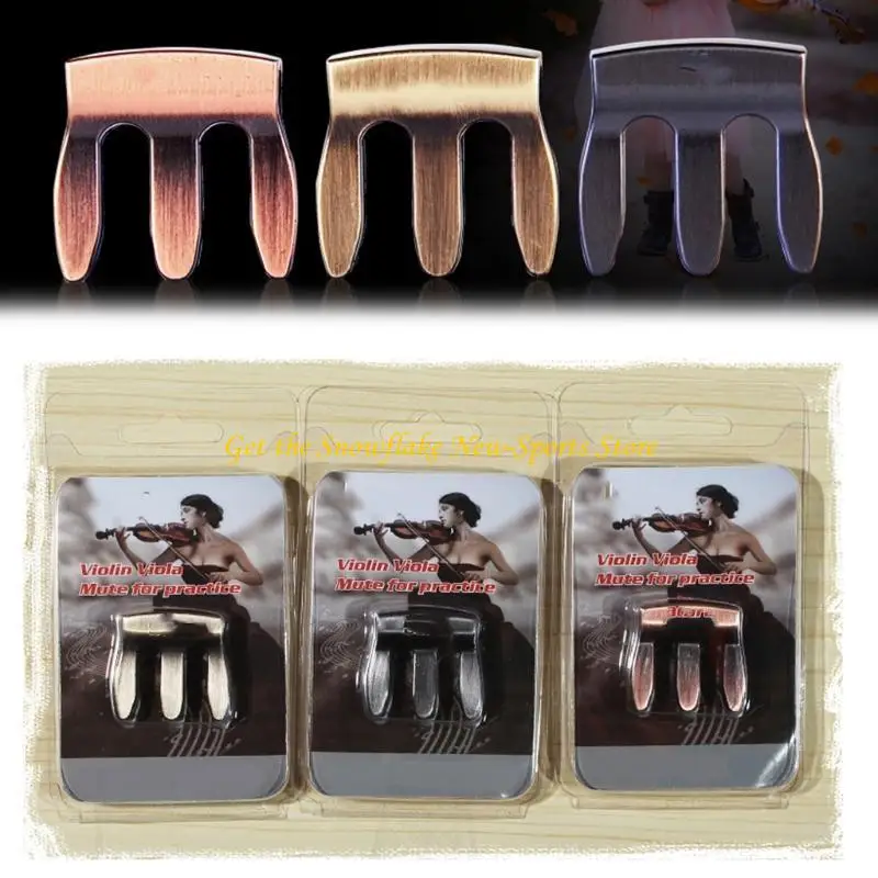 E56D Violin Practice Mute, Claw Mute for Violin, Practice
