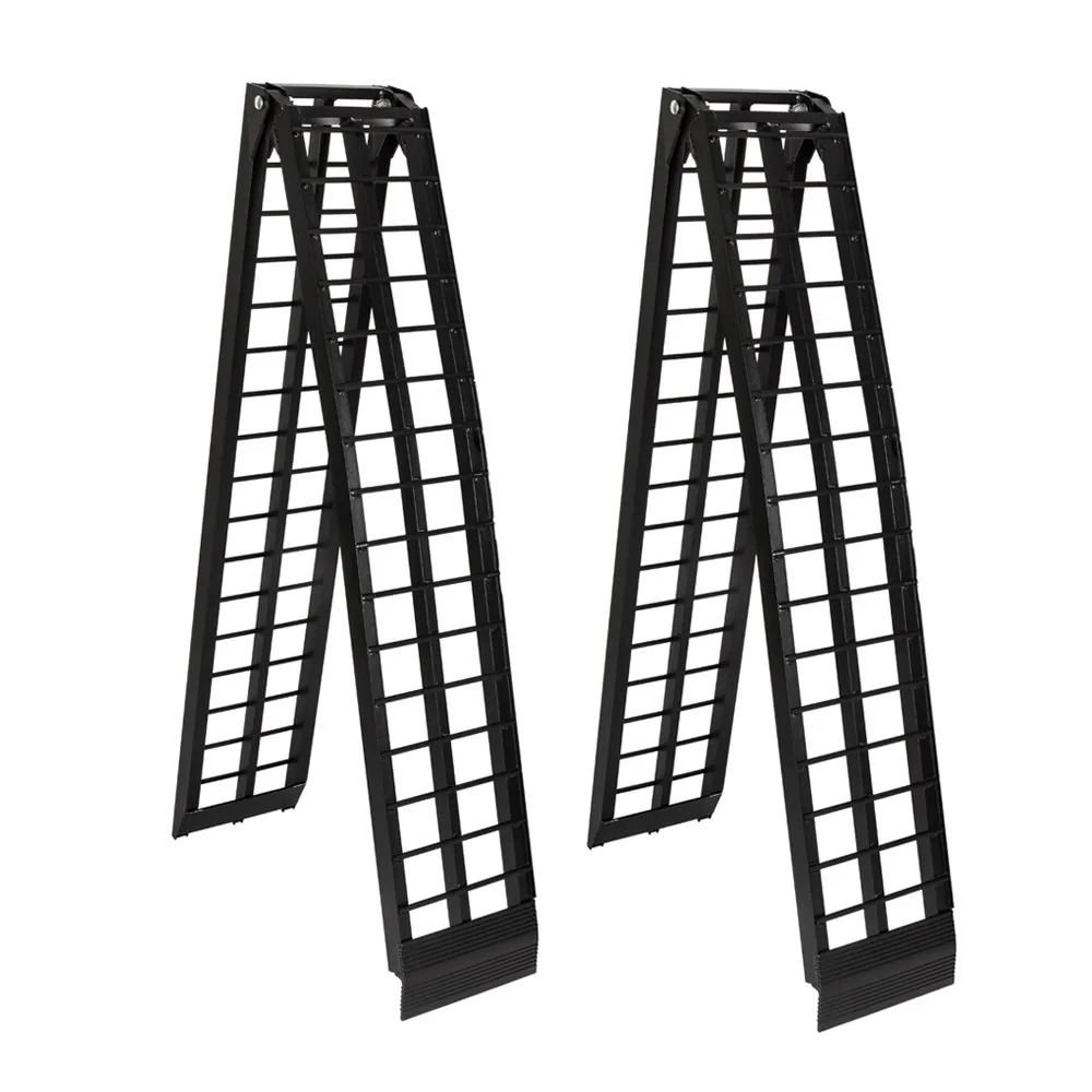 

Pair 10' 120 inch Arched ATV UTV Truck Loading Ramp For Motorcycle 1200 Lbs