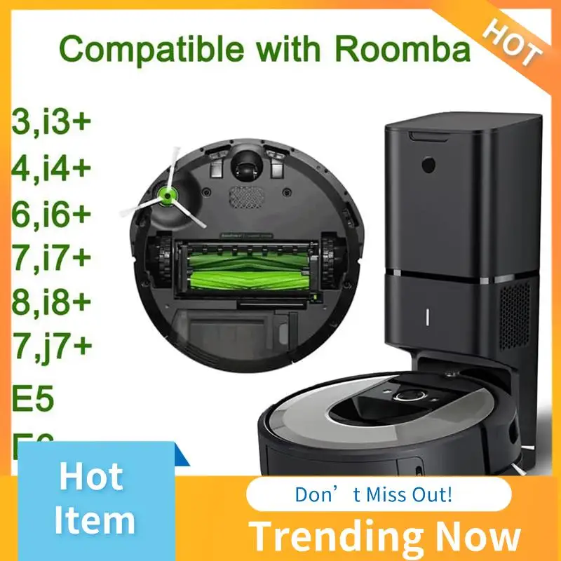 

AB08-Replacement Parts For Irobot Roomba I3 I3+,I4 I4+,I6 I6+,I7 I7+,I8 I8+,J7 J7+,E5 E6 E7, Roller Side Brushes Filters