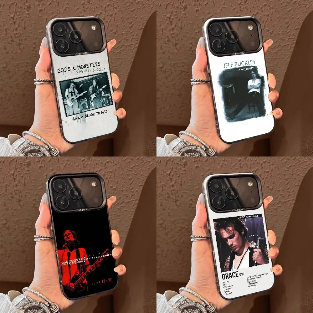 

J-Jeff B-Buckley Grace Phone Case For iPhone 17,16,15,14,13,12,11,Pro,Max,Plus,E,Air,Mini Black Tpu Cover