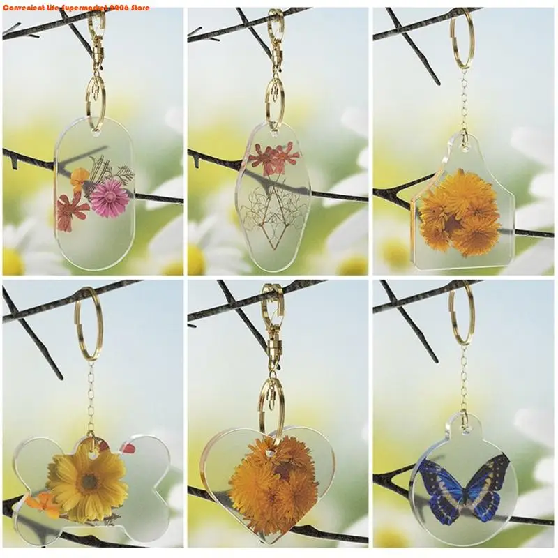 Fan-shaped Round Heart Oval Bone Tag Silicone Epoxy Mold Resin Casting Necklace Pendant Mold Suitable for Home Decor