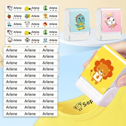 Personalized Waterproof Stamp for Clothing, Personalized Ink Pad Stamps, Children's Name stamp, Men and Women,A1B1Y1