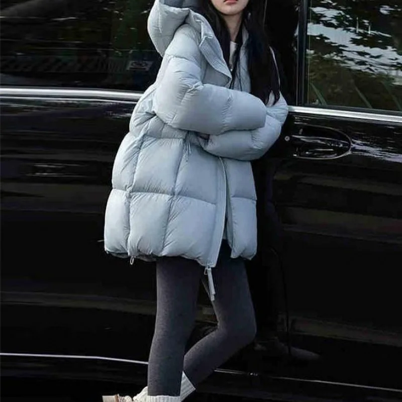 

Puff down jacket women's winter new duck down medium and long high-end down jacket