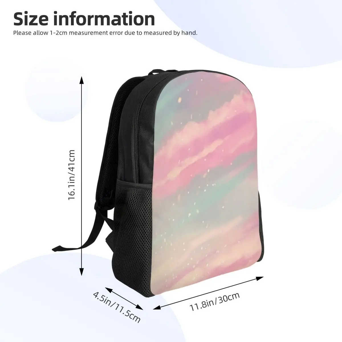Dreamy Cloud Student Backpack School Bag Hiking Travel Daypack for Men Women Fashion Bookbag Shoulder Bags