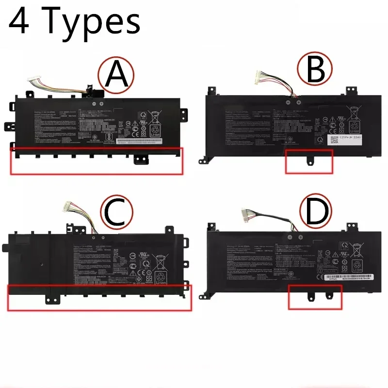 100% NEW C21N1818 B21N1818 Battery for Asus VivoBook F412FL X412FJ X415JF X515JF M415DA S412DA S505JA F512FB X512DA X409JA F509F