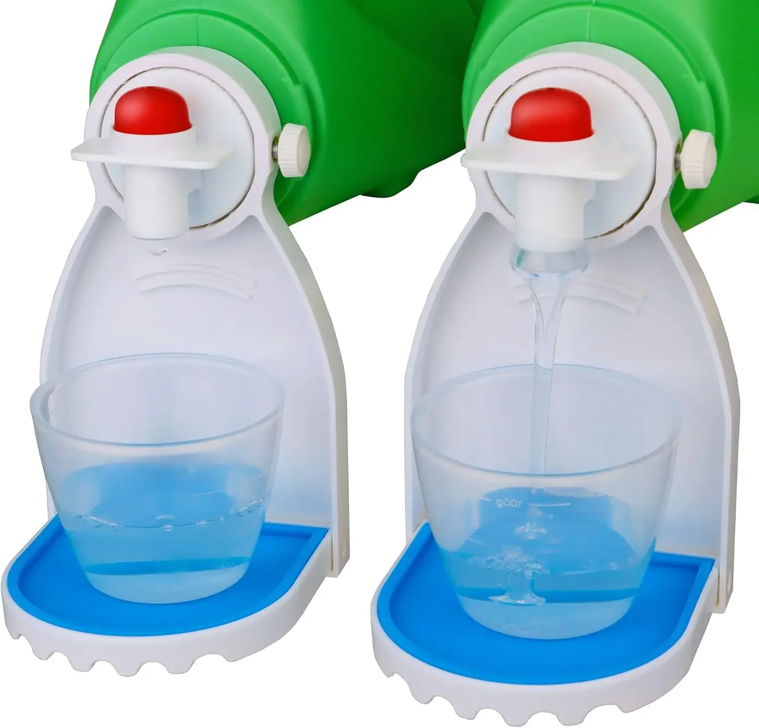 

Detergent Cup Holder with Silicone Pad, Removable Drip Catcher Tray, Screw Fixing for Laundry Room