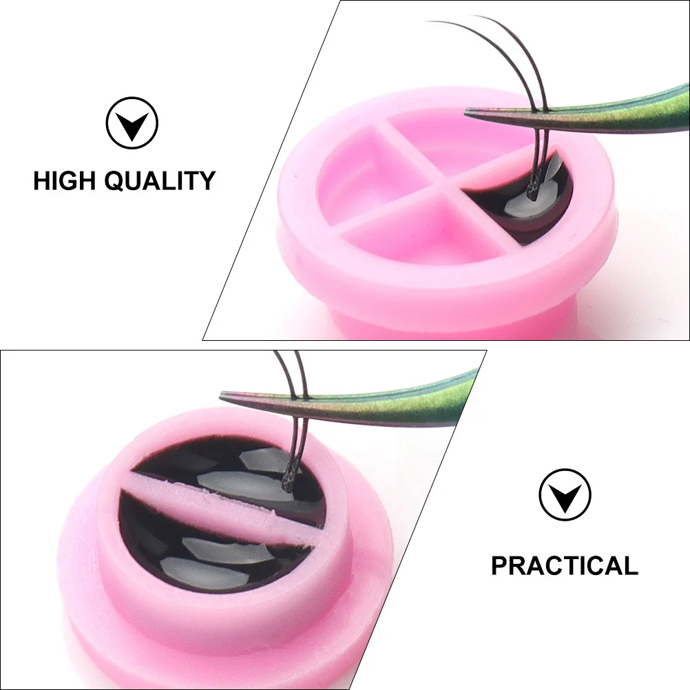 100 個植栽まつげカッププレミアム素材長時間遅延接着剤乾燥小型サイズ使いやすいエクステンション用メイクアップツール