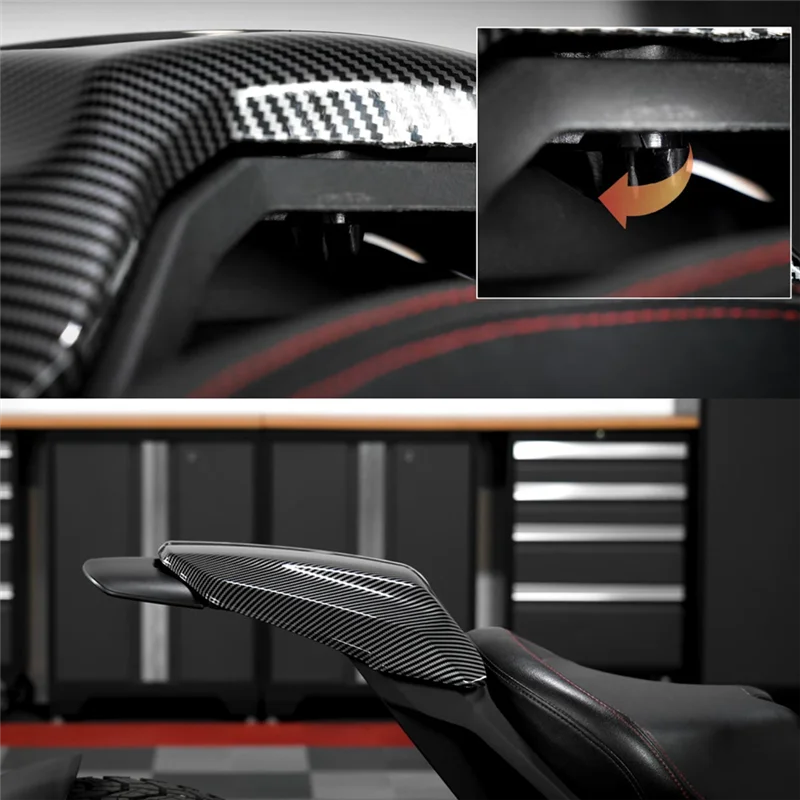 

AS-Carbon Fiber Pattern Seat Cowl For Can-Am Ryker 2019-2025 Ryke600 All Motorcycle Models