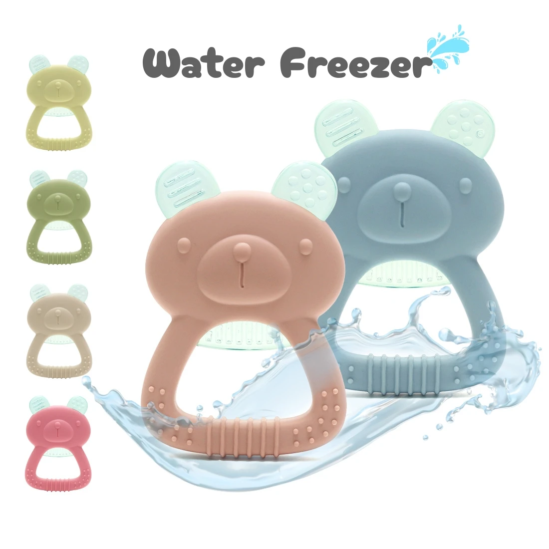 Erduo Silicone Baby Ice Gel Bite Sensory Teether Chew Toy Anxiety Teethers Autism Teething Toys for Baby Teeth Soothes Gums