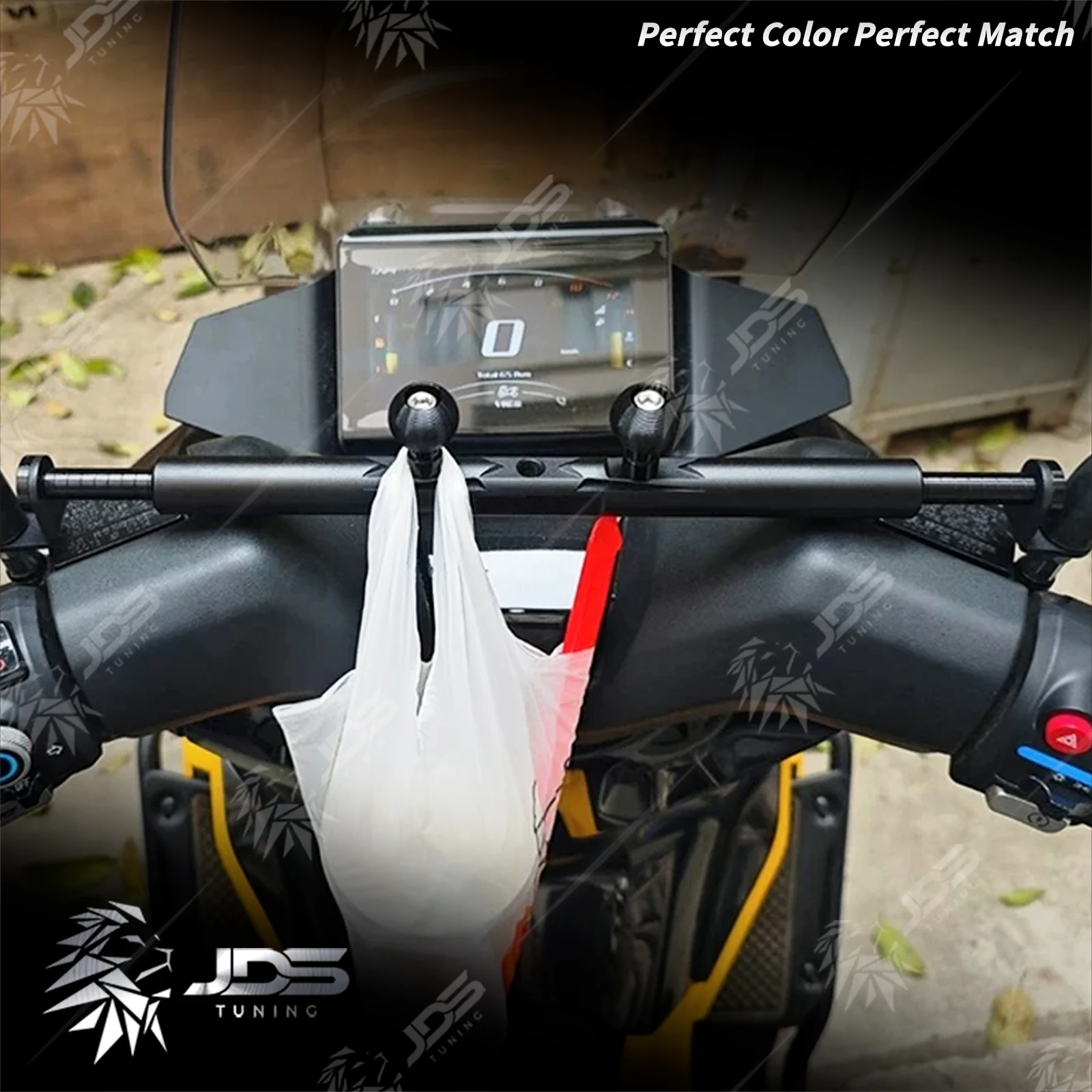 JDSTUNING For HONDA PCX 160/150/125 Crossbar Balance Beam Multifunction Bar Phone Holder Bracket Accessories Parts - view 6