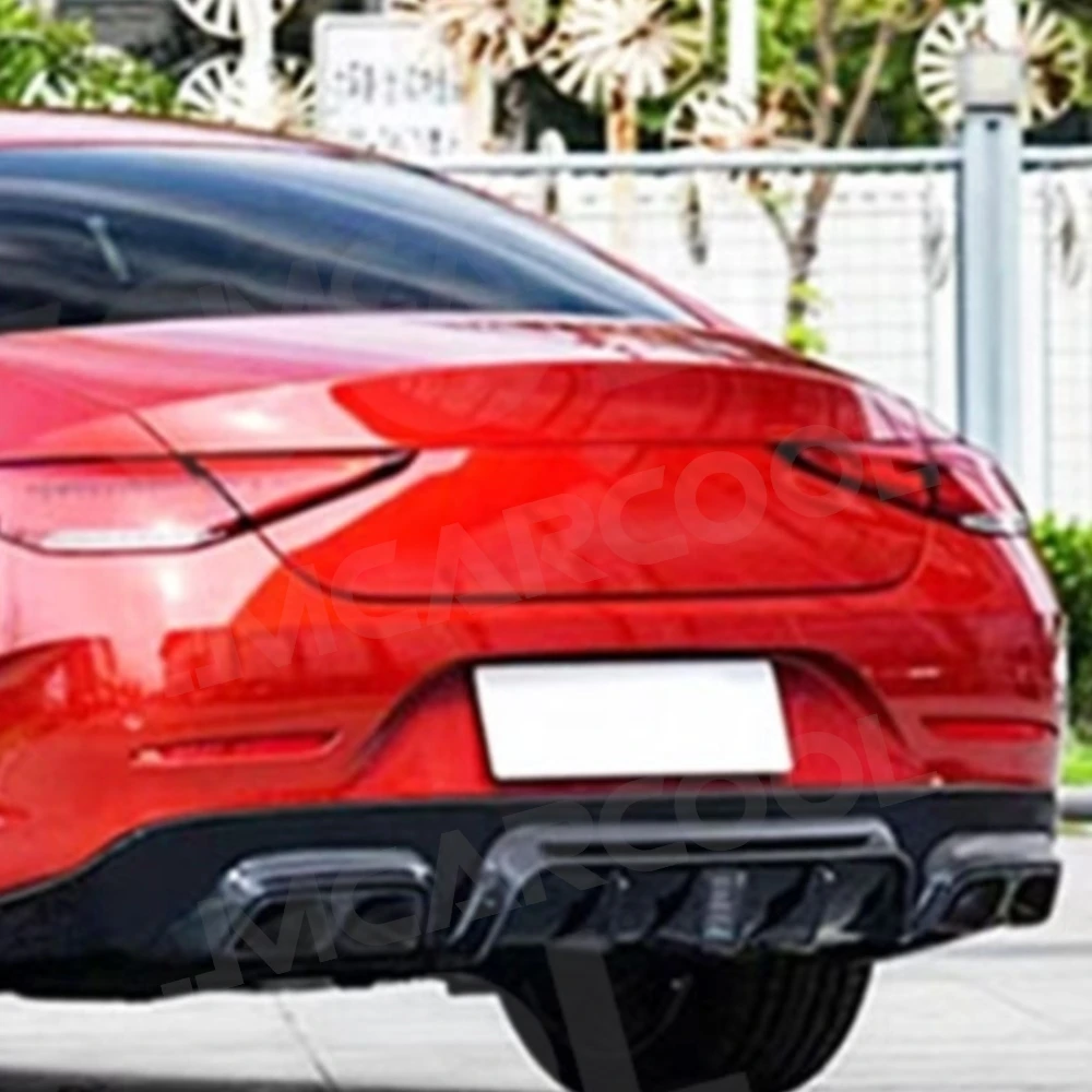 

JMCARCOOL Carbon Fiber Rear Bumper Diffuser Exhaust For Mercedes Benz CLS Class C257 CLS260 300 350 450 CLS53 For AMG 2019 UP