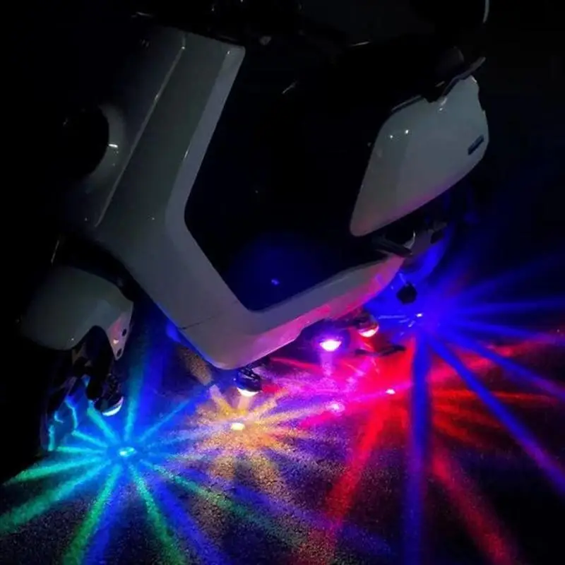 【CMO】Motorcycle 12V LED Flash Chassis Light Strobe Atmosphere Lamp Underglow