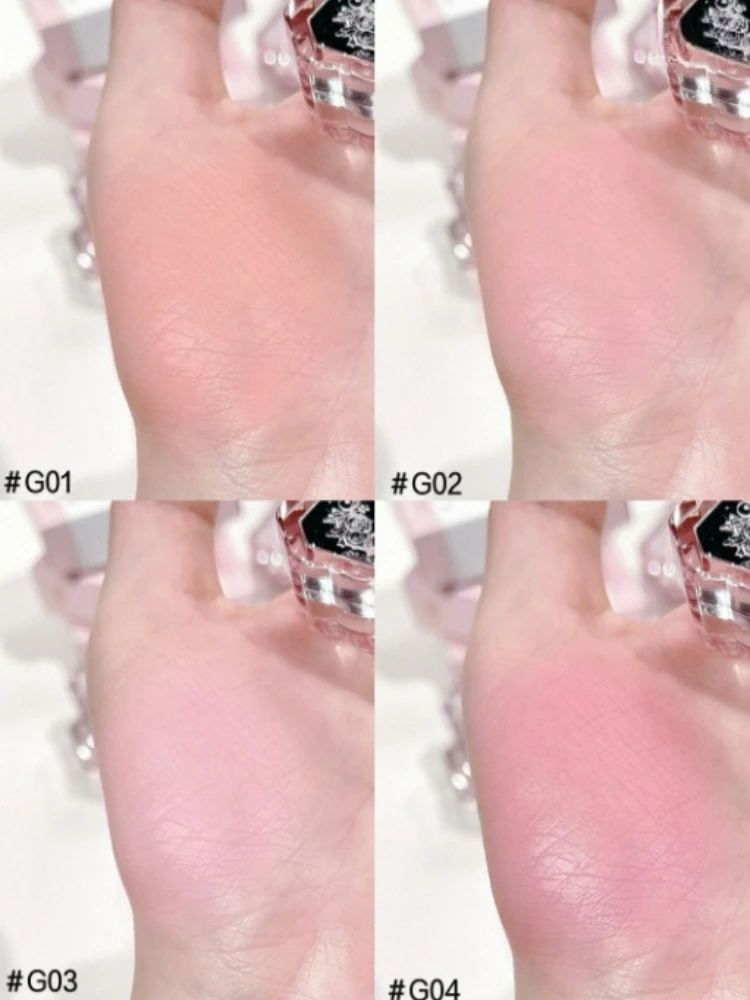 Gogotales Gem Series Ballet Relief Blush Plate Low Saturation Expansion Contraction Color Rouge Matte Cheek Makeup