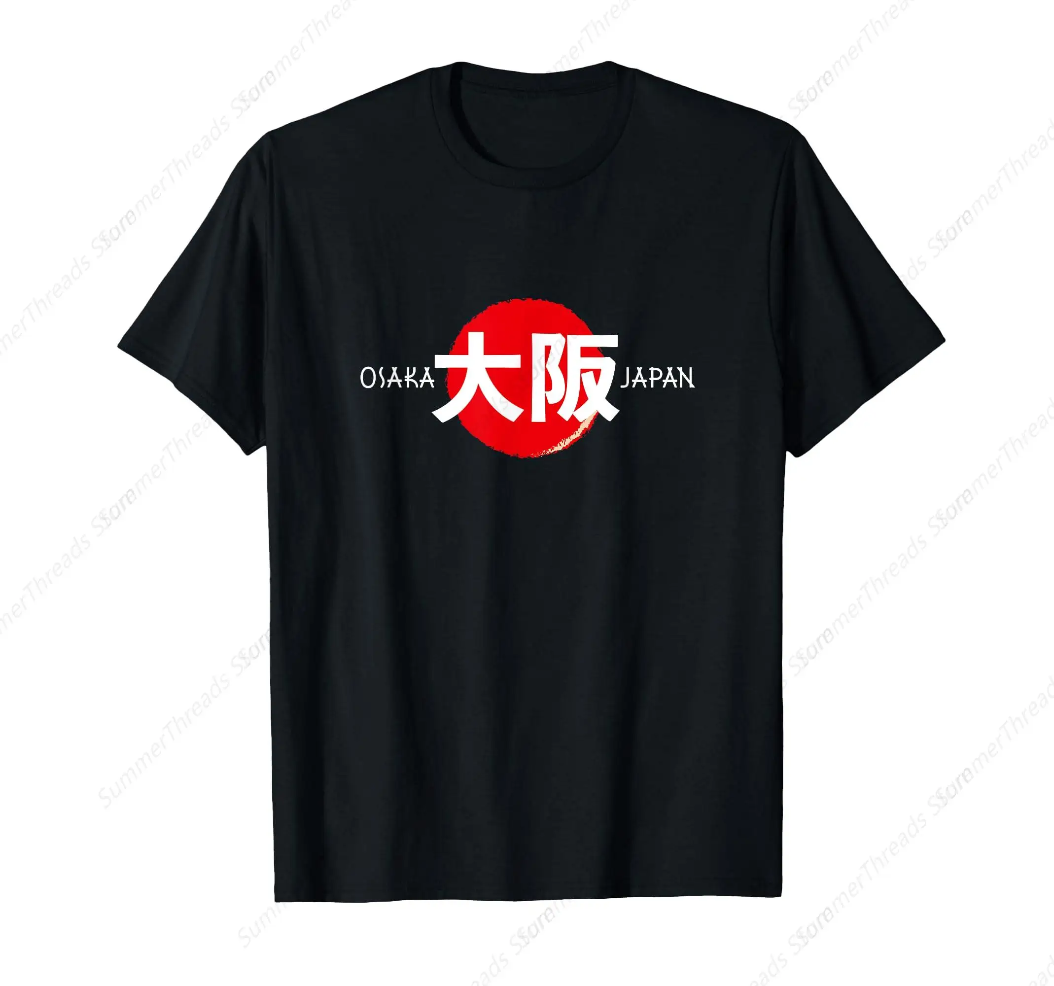 Osaka Japan T-Shirt Fashion Short Sleeve T-shirts Oversized Streetwear Unisex