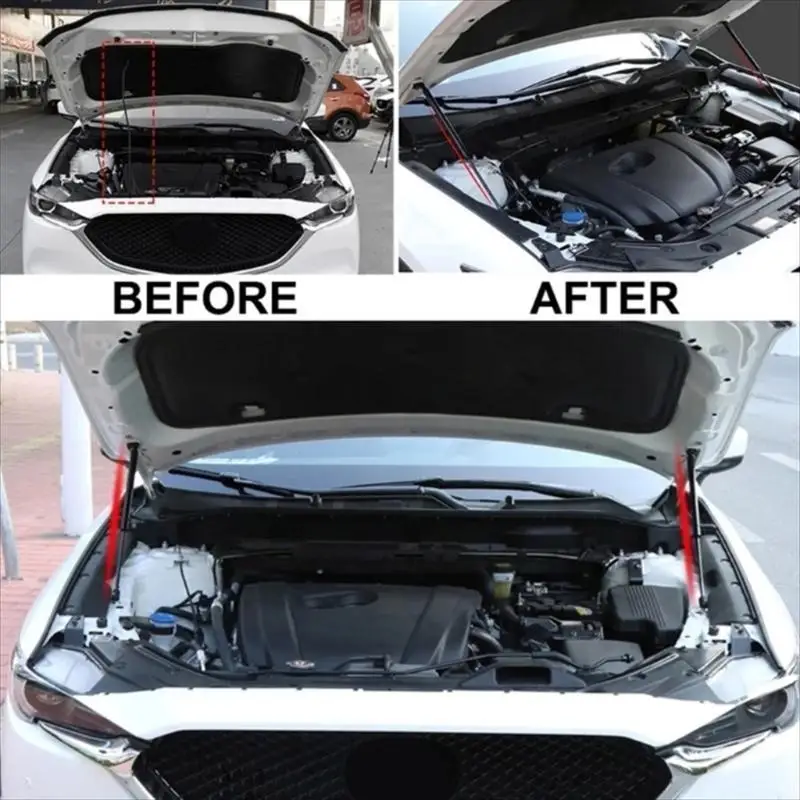 Picture 3: Front Bonnet Gas Struts Replacement Engine Cover Hood Lift Supports Shock Struts Gas Spring Bracket 7115009000 Auto Part