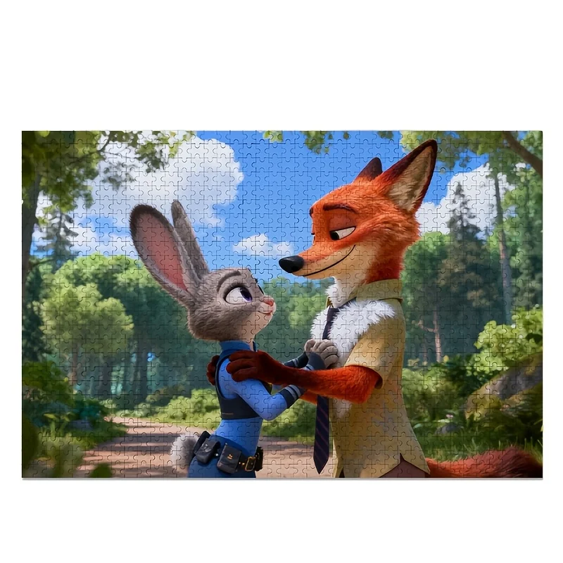 จิ๊กซอว์ภาพพิมพ์ลายดิสนีย์ ซูโทเปีย จูดี้ ฮอปส์ และ นิค ไวลด์ 1,000 ชิ้น |   เหมาะสำหรับการเรียน การสะสม ของตกแต่งบ้าน ของขวัญรับปริญญา