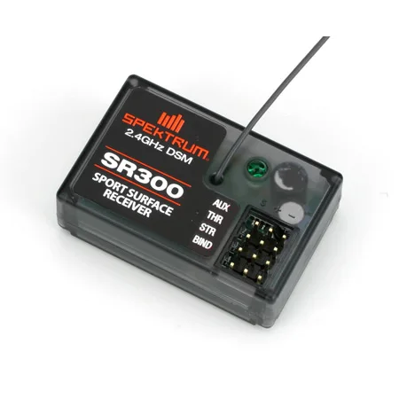Spektrum RC MR200 Marine 2.4GHz 2-Ch Sport Receiver/SR300 3 Channel DSM Sport Surface RX for RC car boat trucks