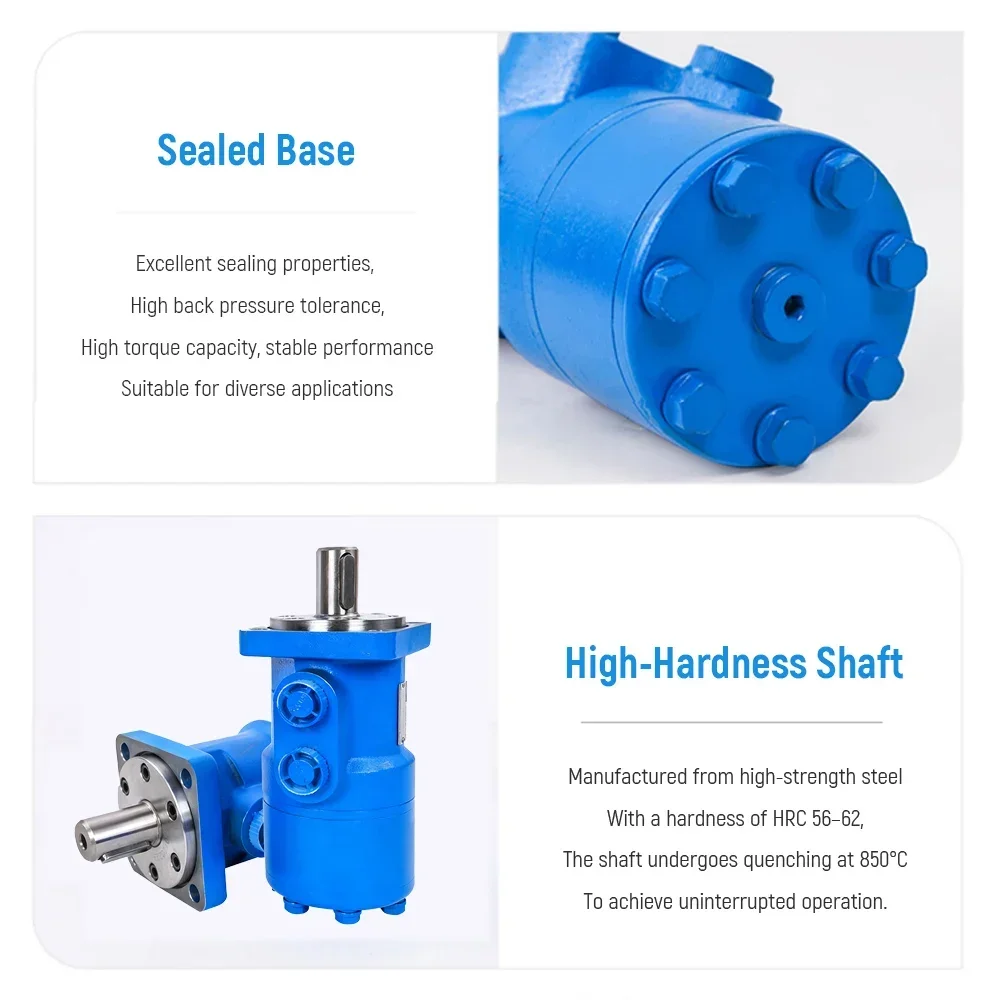 محرك هيدروليكي دائري منخفض السرعة عزم دوران عالي لجرار الحفارة الزراعية محرك هيدروليكي واحد محرك مدار