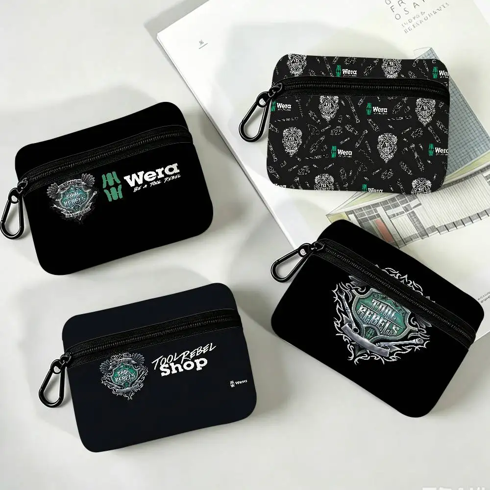 Weras Tools Oxford Cloth Zipper Coin Purse Portable Hanging Key Pouch Organizer For Travel Cosmetic Bag
