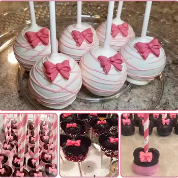 迷你蝴蝶結矽膠翻糖模具蝴蝶結糖果巧克力蛋糕棒棒糖配件蛋糕棒棒糖紙杯蛋糕裝飾工具廚房 10 最佳銷售 蛋糕棒棒糖 - №6