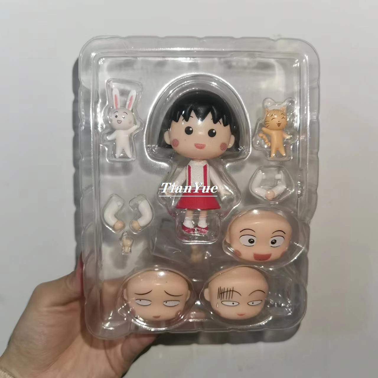 Anime Chibi Maruko chan 1500 Cute girl Articulated Model Figure toy Christmas Gift 10cm