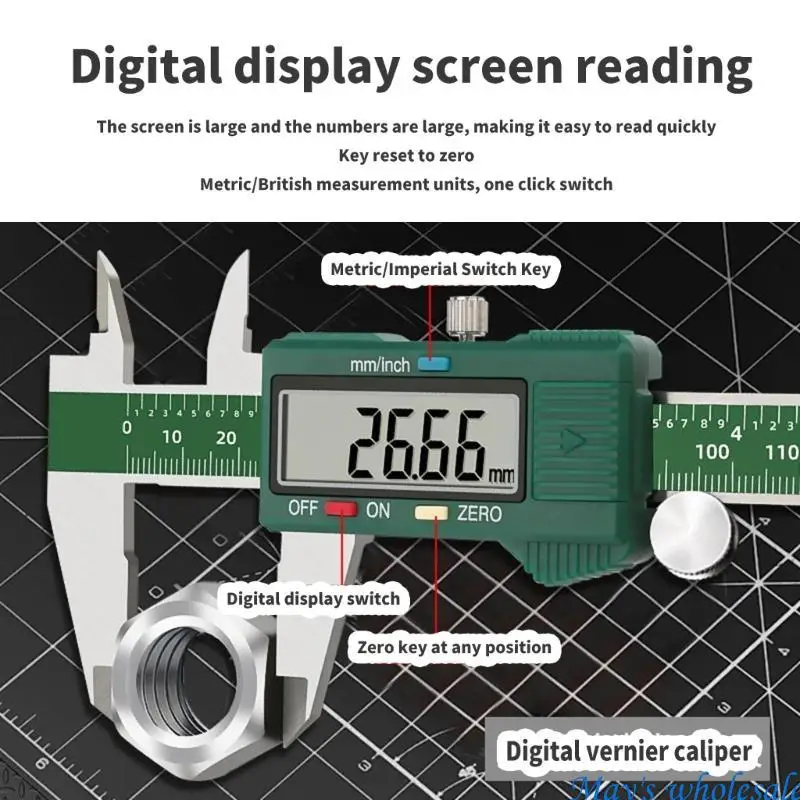 

Precisions Digital Calipers Electronic Calipers for Woodworking & Engineering Tasks 448A