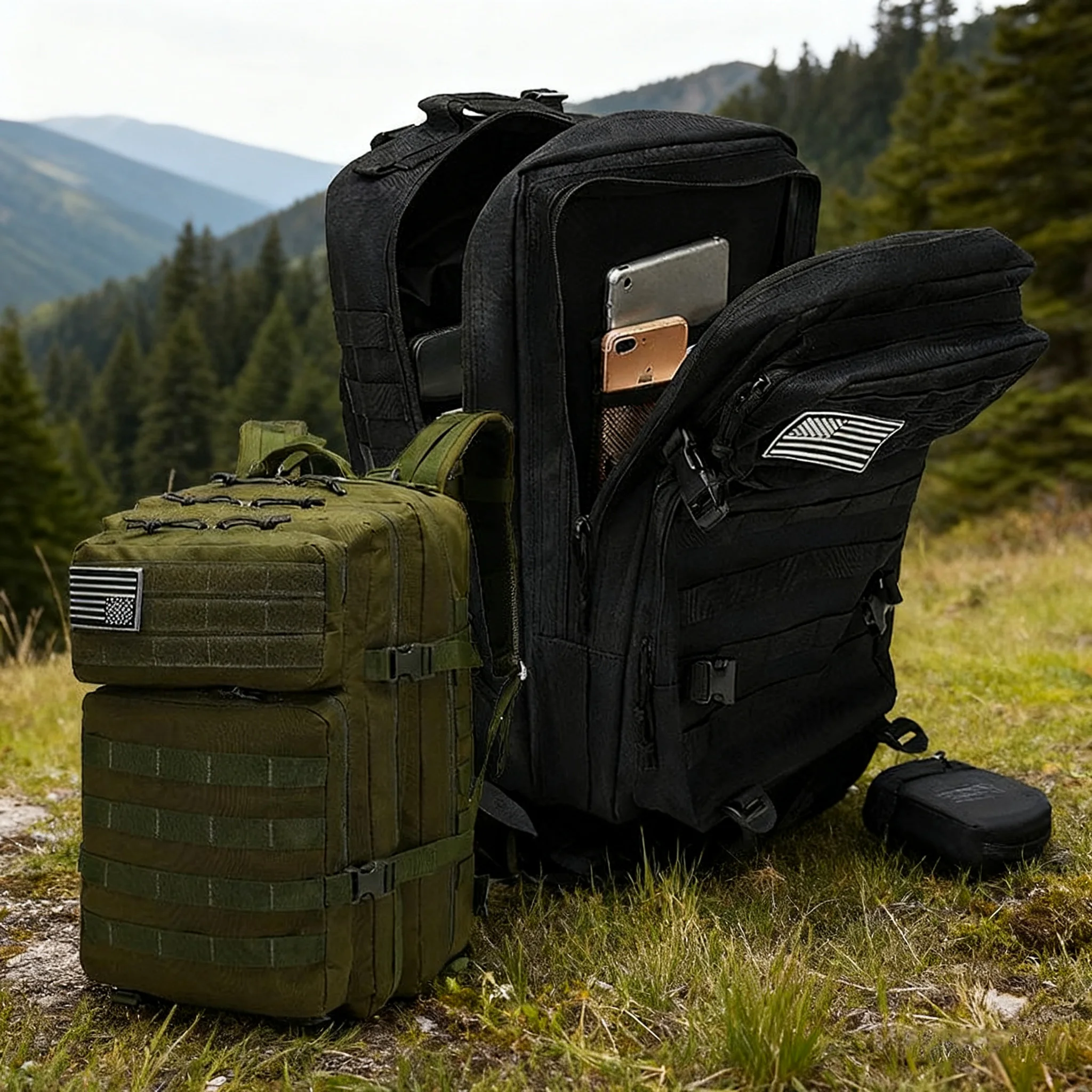 

Military Tactical Nylon Hunting Camping Waterproof Backpack Molle Outdoor Travel Mountaineering Hiking Sports Backpack