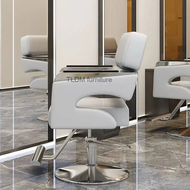 

Beauty Salon Chair Swivel Luxury Foot Therapy Professional Barber Armchair Stylist Friseurstuhl Barber Equipment MQ50BC