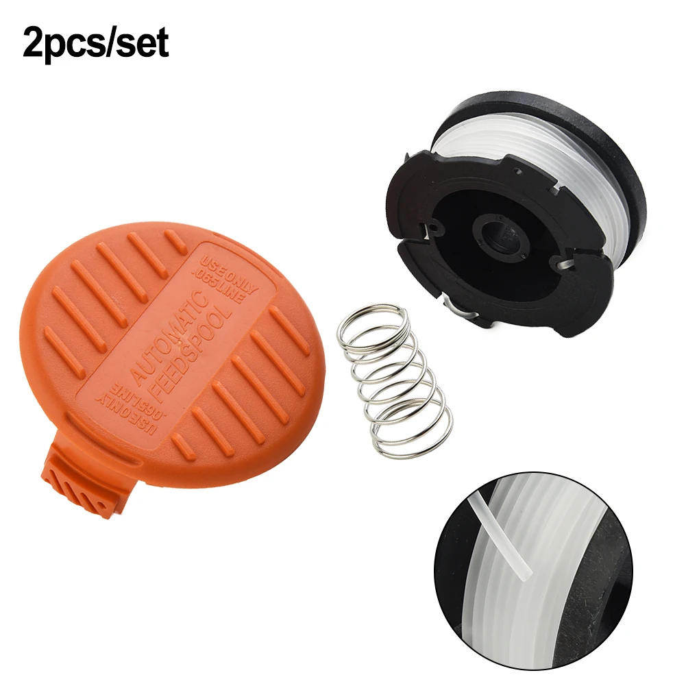 1 Set Lawn Mower Spool Cover Cap Line For  Replace Number: 385022-02 385022-03 90624846 A6481 90626046 242885-01