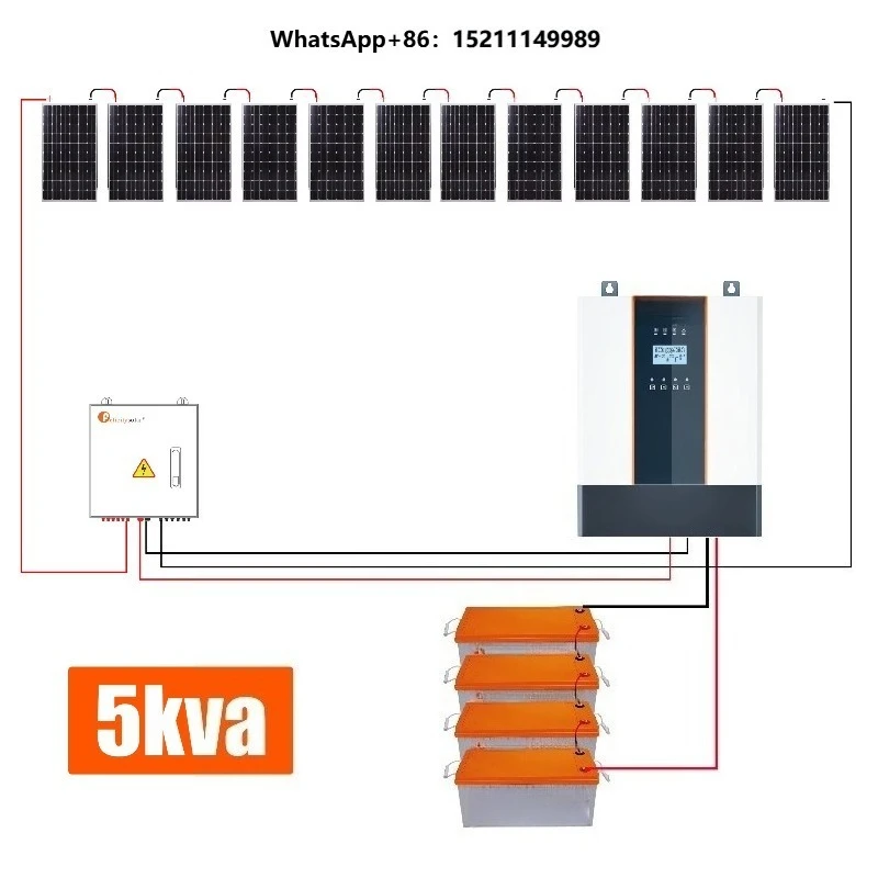 Portable 3000 Watt Solar Panel Kits for Home Grid System 5KW