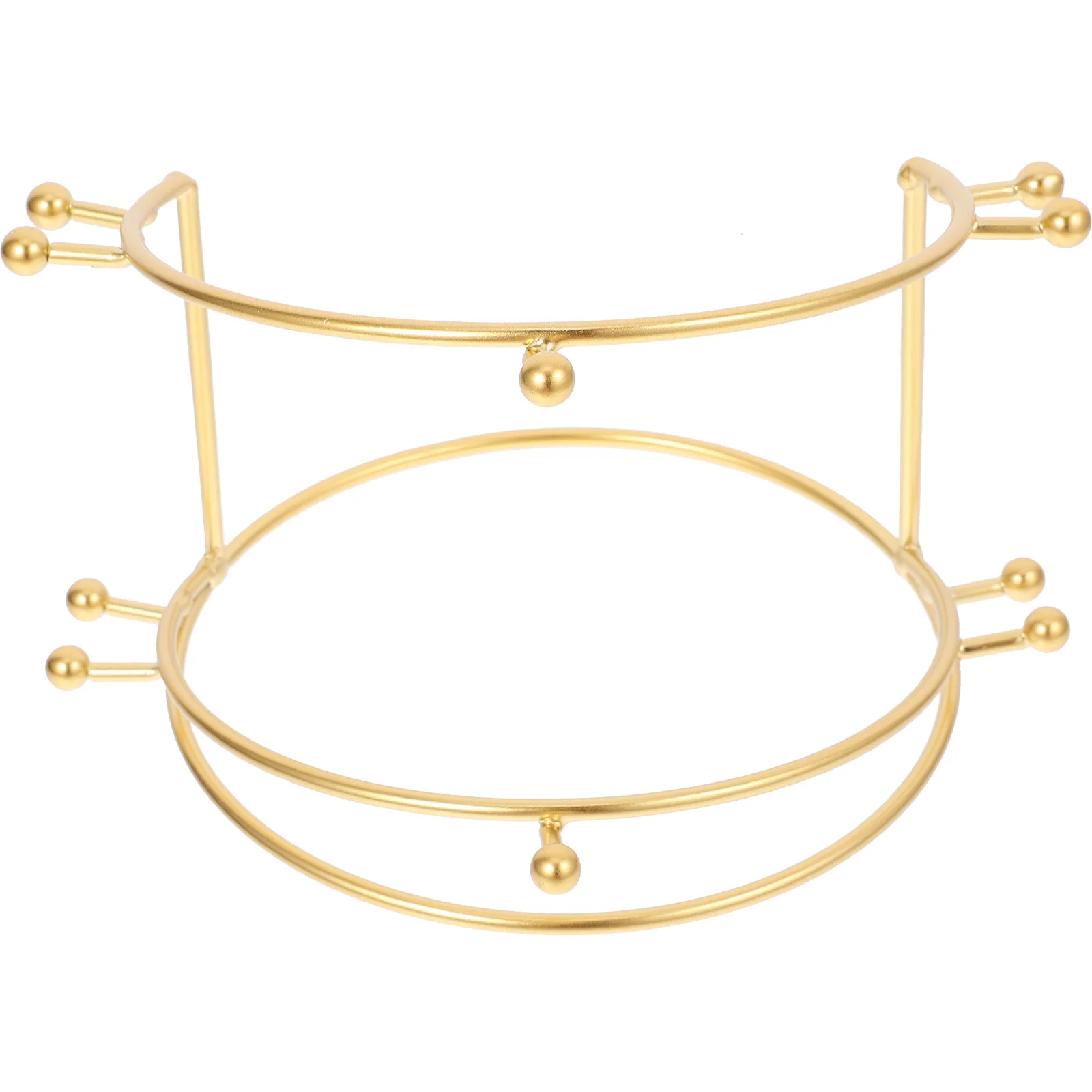 

1pc Crown Display Stand Two-Tier Headband Holder For Bride Tiara Storage Rack Jewelry Organizer Home Wedding Party Decor