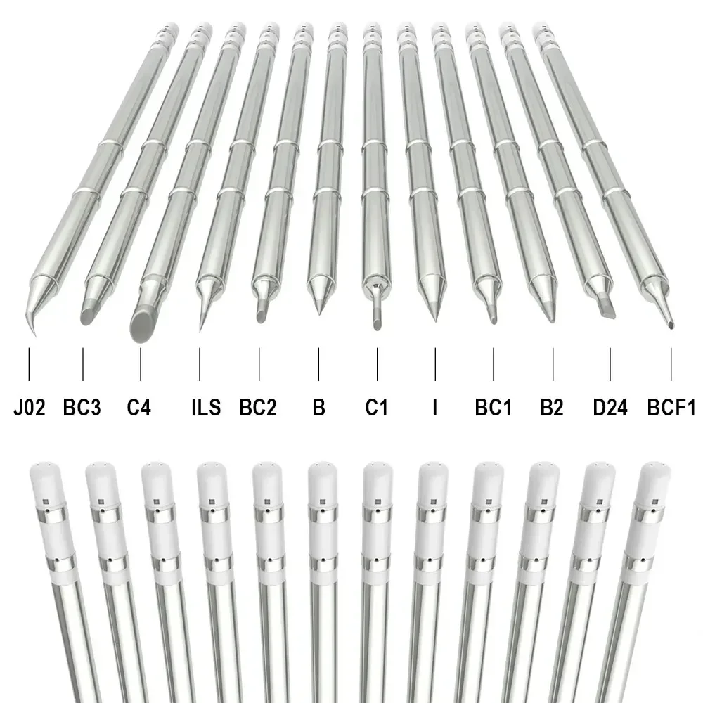 FMchip T12 Replacement Soldering Iron Tips for For Hakko fx951 T12-BCF1 ILS J02 Soldering Station Kits Welding Tools Accessories