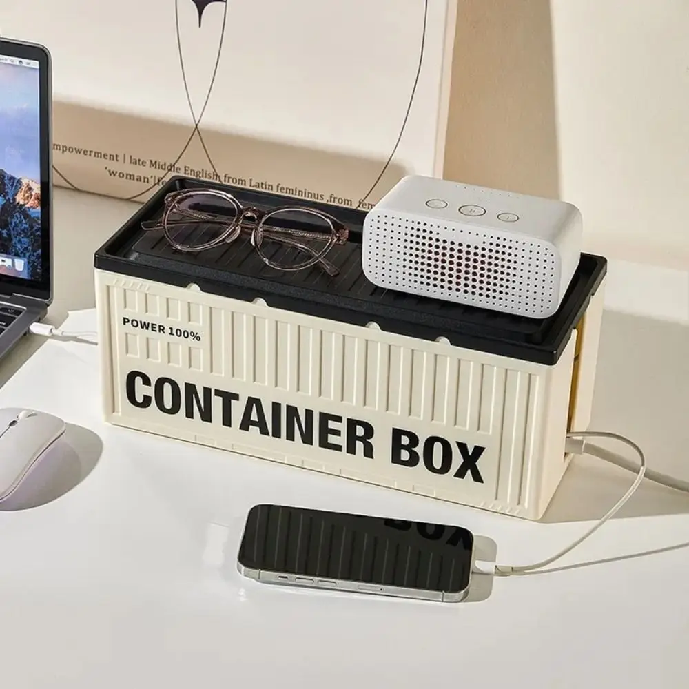 Data Line Plug Holder Plug Board Storage Box Cord Organizer High Capacity Cable Wire Organizer Case Cable Management
