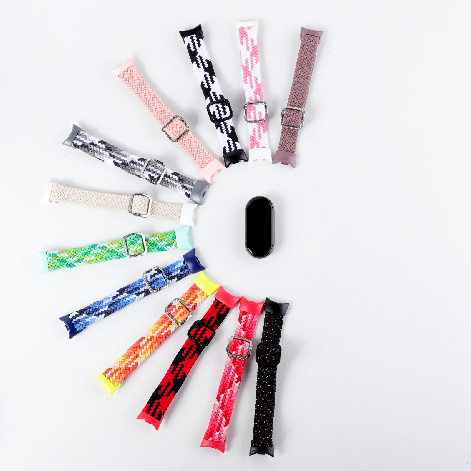 Braided Straps for Mi Band 11/10/9 Bracelet Elastic Adjustable Nylon Miband 4 5 Correas Wristband for Xiaomi Mi Band 4 3 5 6 7 8