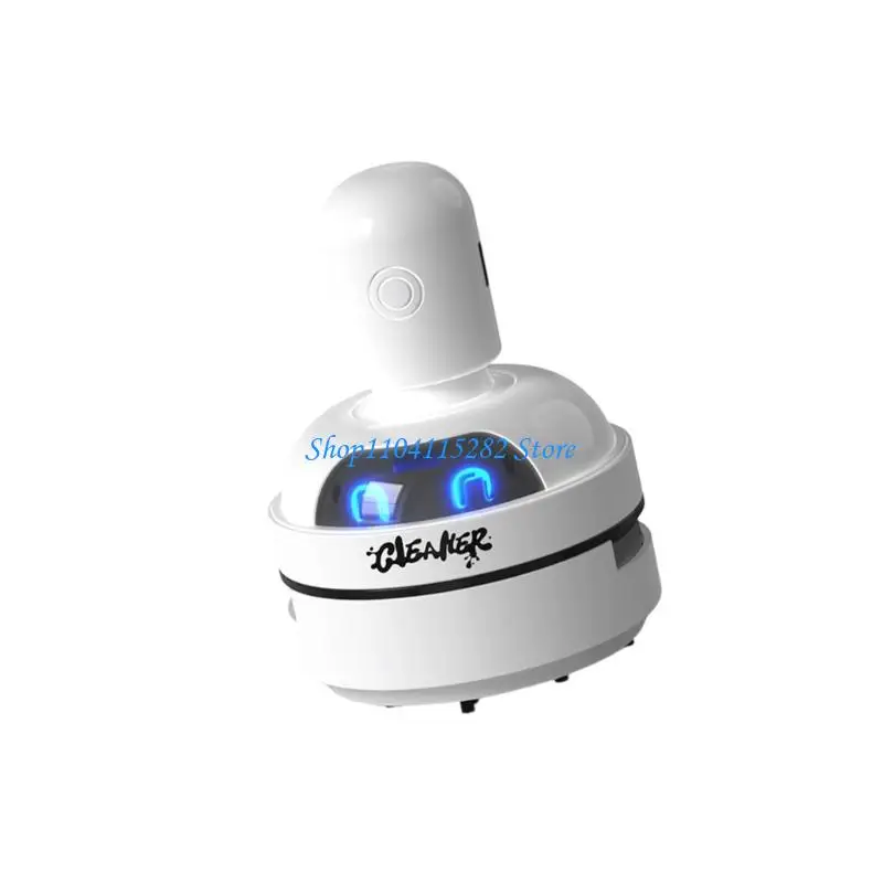 Mini Desktop Vacuum Cleaner Cordless Air Duster Dust Sweeper Computer Dust Collector for Home Office Keyboards Cleaning