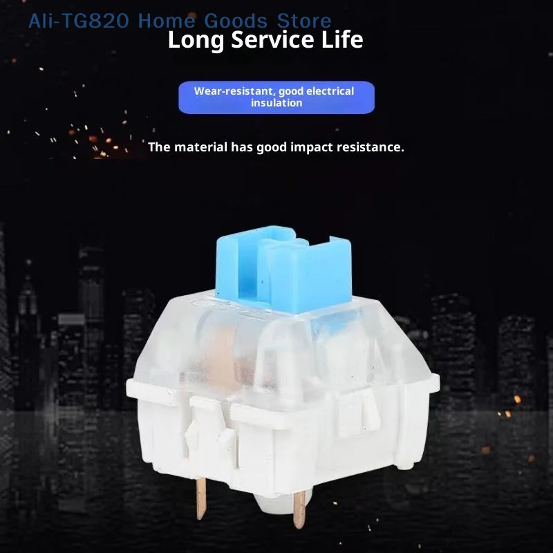 [TG820]50Pcs Keyboard Switch Keyboard Clicker Key Replacement 3 Pin Tactile Switch Plastic For Electrical Equipment Tools