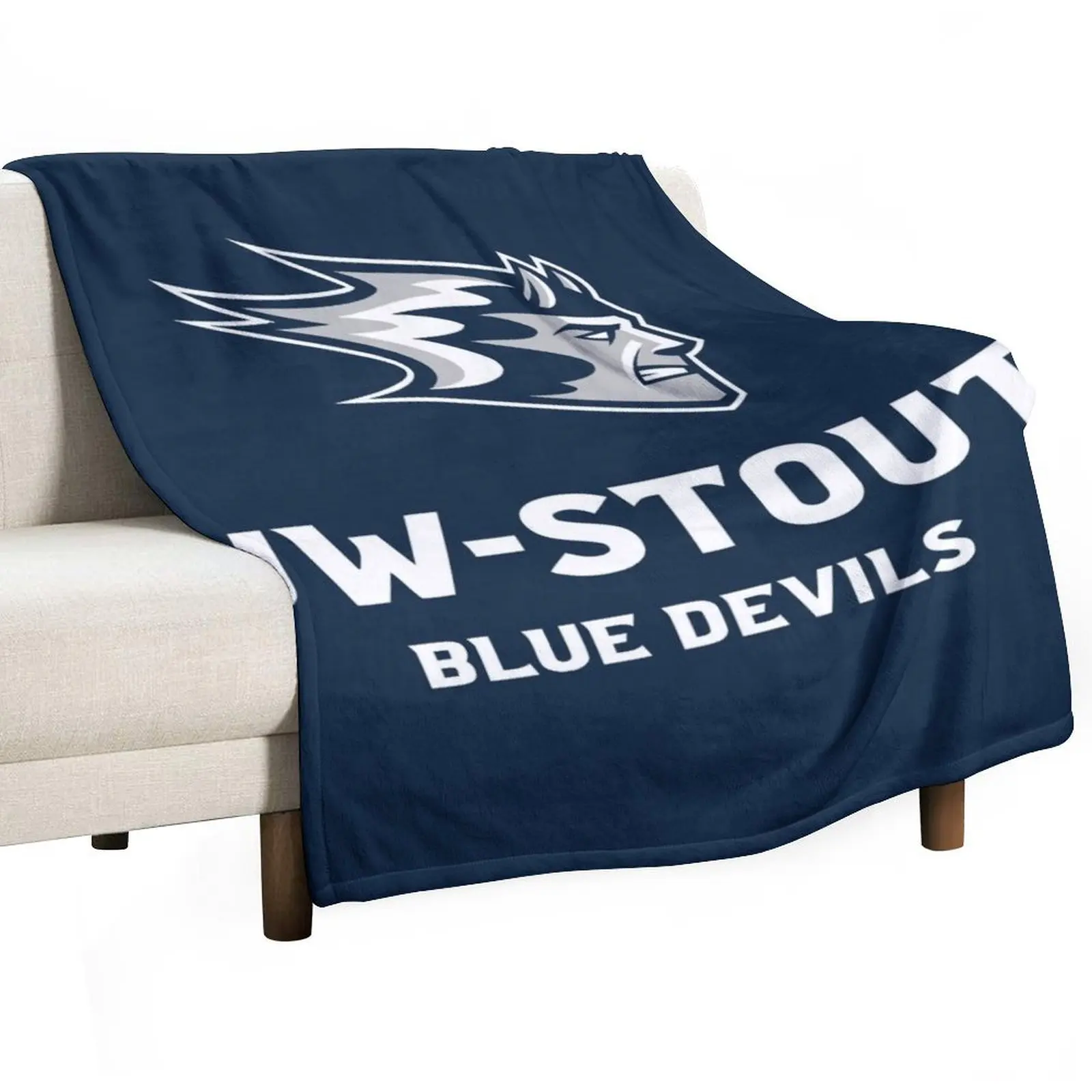 University of Wisconsina??Stout Throw Blanket Polar Picnic Nap Luxury Blankets