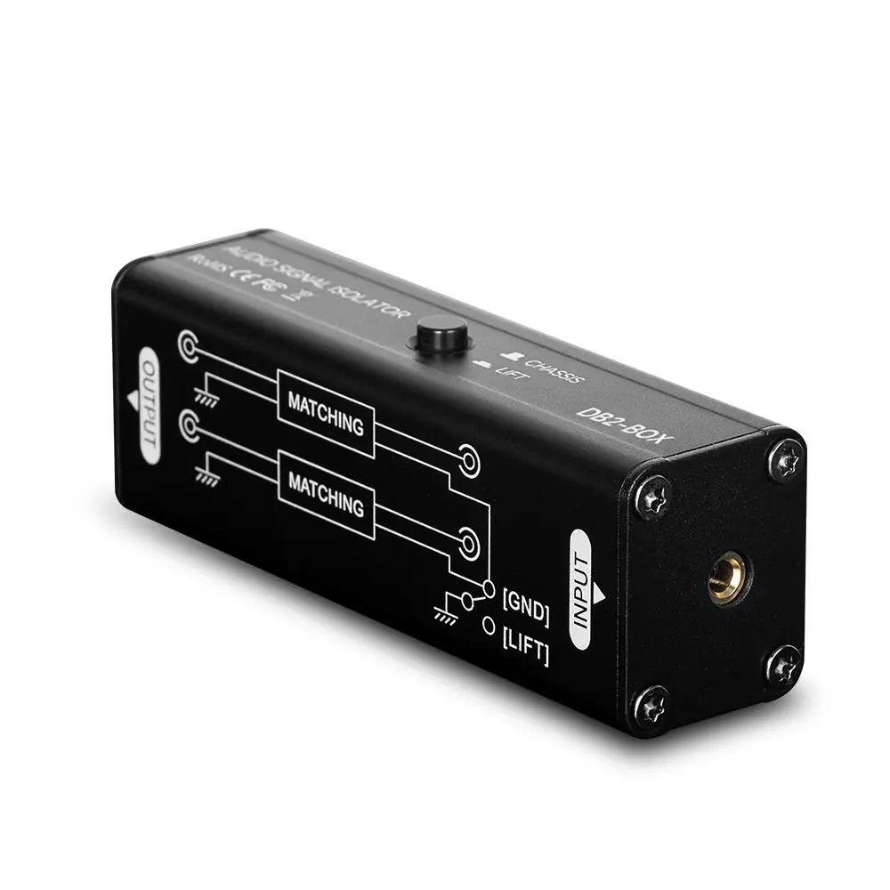 Portable 3.5mm aux Ground Loop Isolator Professional Hum Eliminator Audio Signal Isolator Noise Filter Musical Accessories