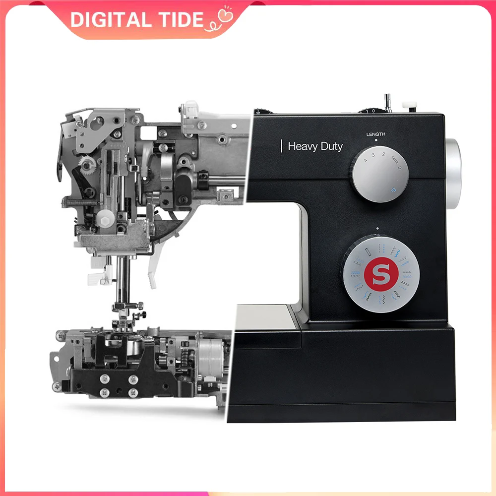 1100 Needles/minute Heavy Duty 4432 Black Edition Sewing Machine – 32 Stitches  Automatic Threader