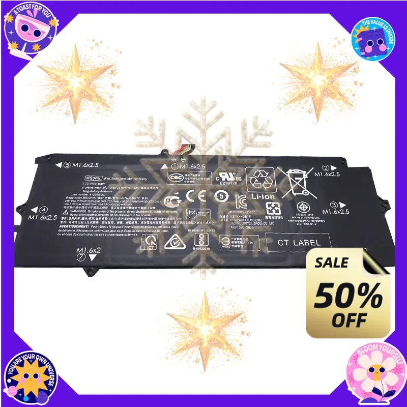 SWZY New MG04XL Laptop Battery For HP Elite X2 1012 G1 812060-2C1 2B1 812205-001 HSTNN-DB7F HSTNN-DB7F 4820mAh