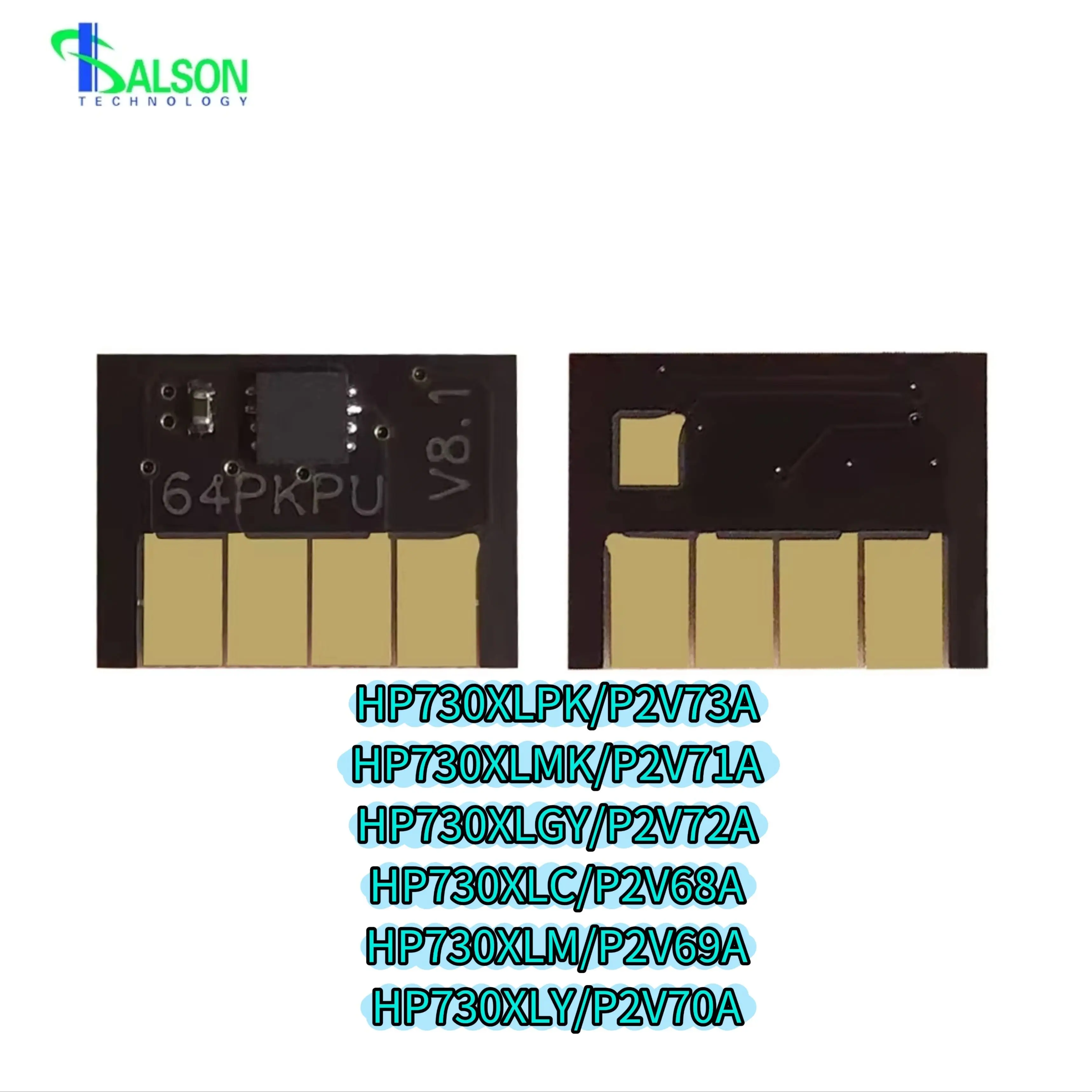 HP730 HP730XL Color Updated Ink Chip HP730XLPK HP730XLMK for HP DesignJet T1600 T1600dr T1700 T1700dr T2600 Printer Cartridge