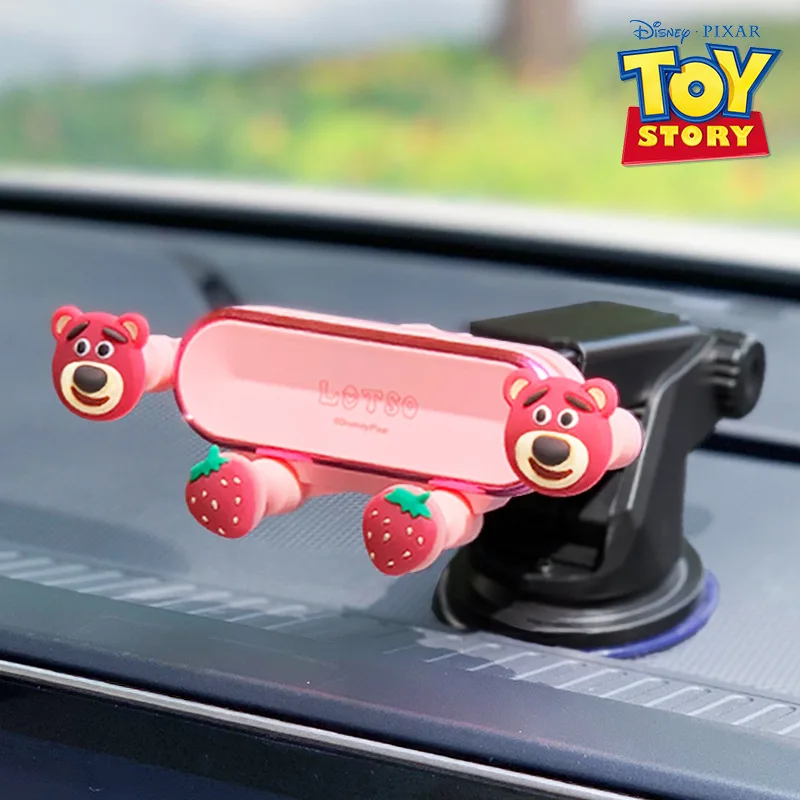 Support de téléphone de voiture avec figurines d'action Minnie, support de sortie d'air, partenaires de navigation, accessoires intérieurs automatiques, dessin animé animal mignon