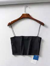 Summer Women's Crop Top Cotton Sleeveless #4