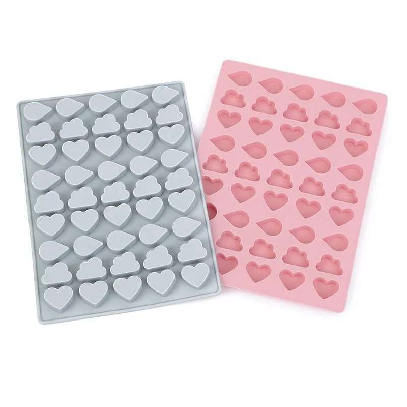 Mix Fruit Animal Silicone Chocolate Mold Rabbit Fish Fudge Candy Jelly Mould Geometry Heart Cake Decor Baking Set Ice Tray Gifts