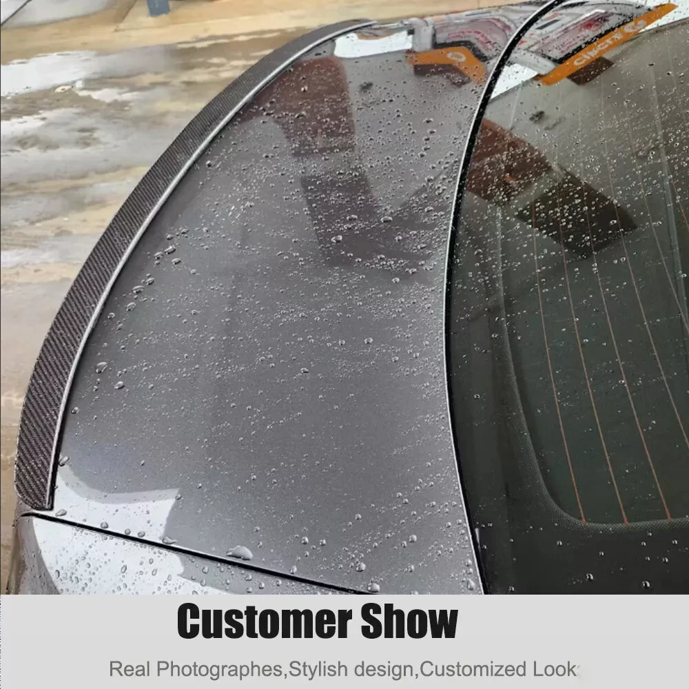 High Quality A6 S6 Car Carbon Fiber Rear Trunk Spoiler Wing For Audi A6 C8 S6 Sline Sedan 2019 2020 2021 2022 2023 2024 - view 6