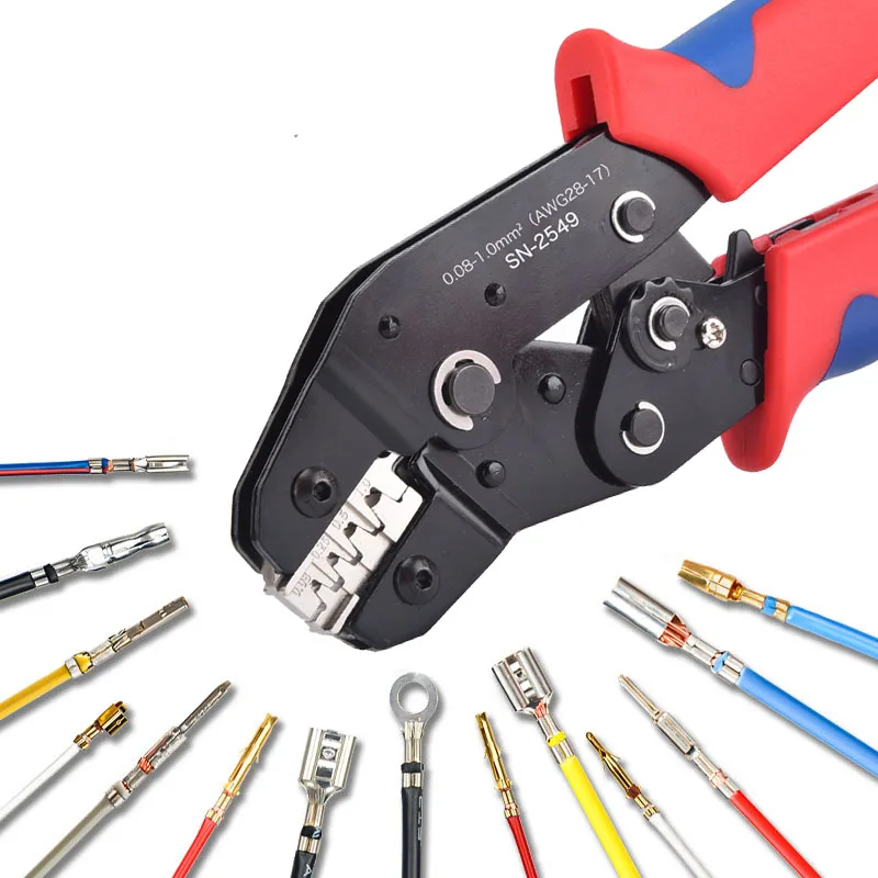 SN-2549 Ratchet Crimping Plier For PH2.0/XH2.54/SM2.54/CH3.96/VH3.9 6/5557/4.8 Crimping Tools Dupon Terminals