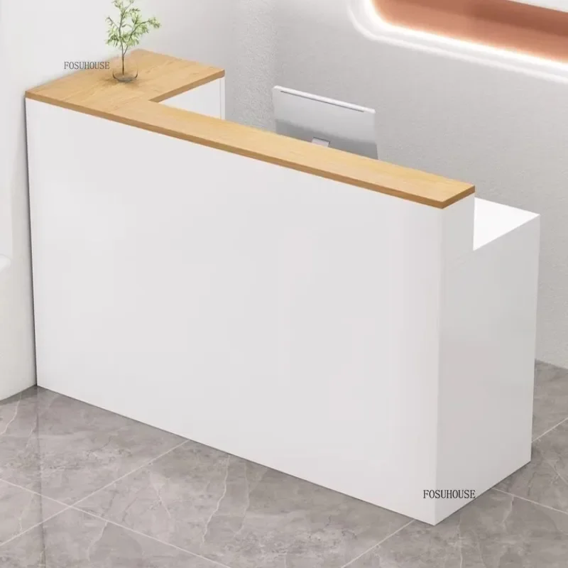 Modern Minimalist Reception Desks Clothing Store Front Desk Clothing Store Small Bar Counter Beauty Salon Reception Desk z