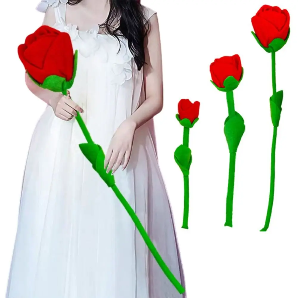 2 Stuks Romantische Stof Roos Boeketten 35/45/65 Cm Buigbare Stengels Zachte Multifunctionele Prachtige Kunstmatige Rose bloemen