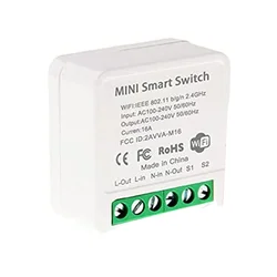 Mini Smart WiFi Relay Switch, DIY Timer Light Switch Module Smart Life/Tuya Application, Wireless Remote Control
