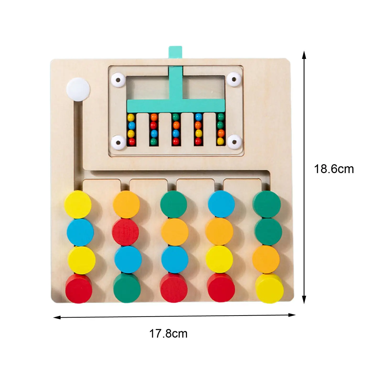 Il Set di Puzzle abbinato ai colori in legno migliora le abilità Cognitive per i bambini dai 3 ai 4 anni